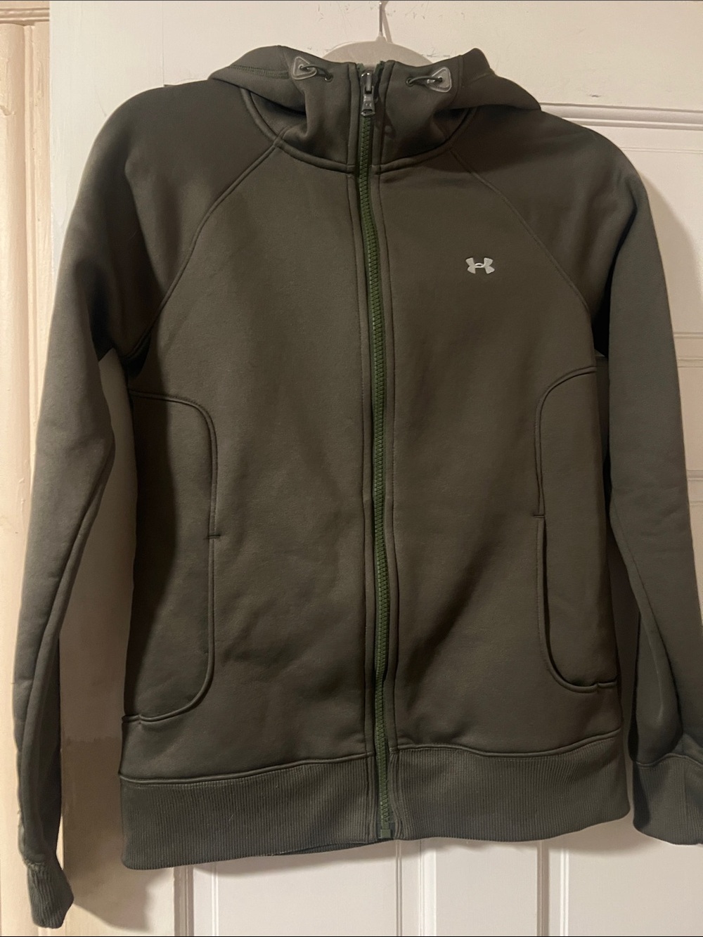 Under Armour Olive Hooded Full-Zip Sweatshirt